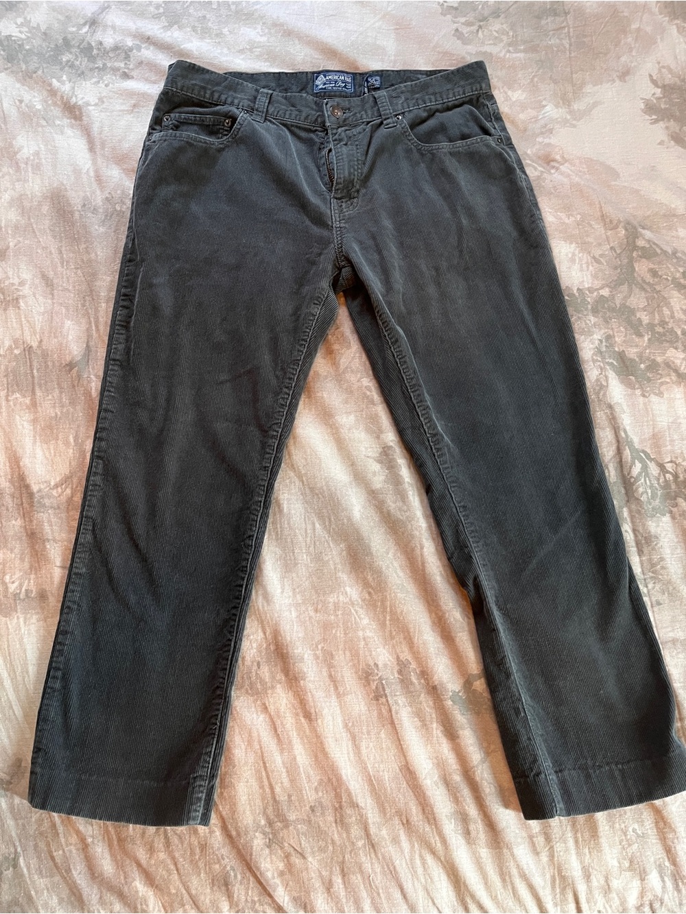 American Rag Corduroy Pants Gray Clark Fit